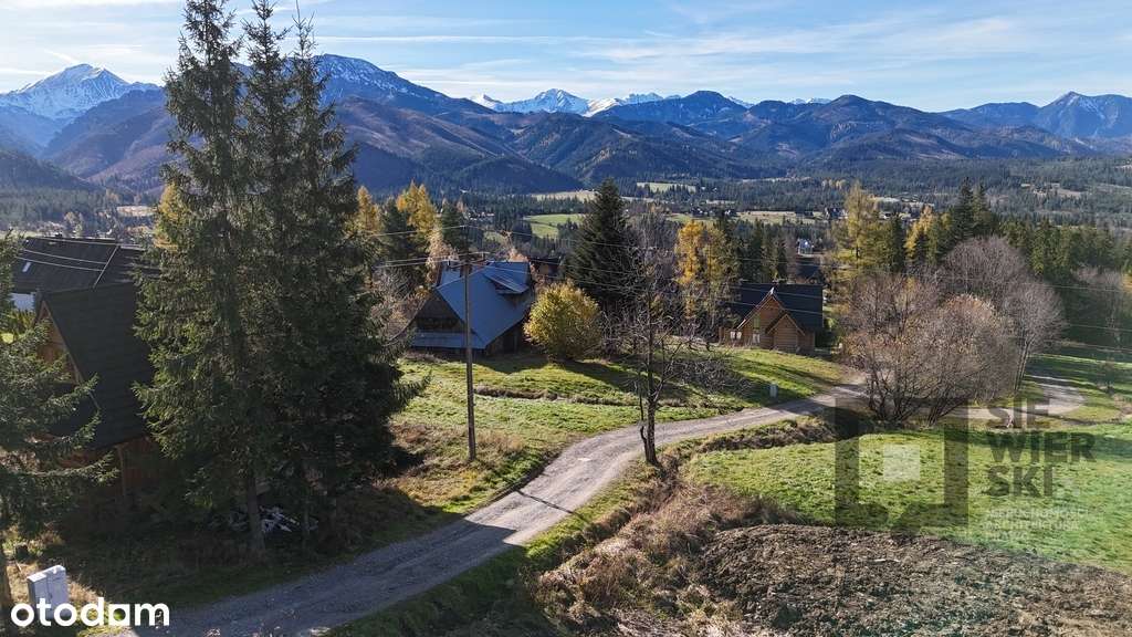 Działka z poz.na budowę, widok na panoramę Tatr-2