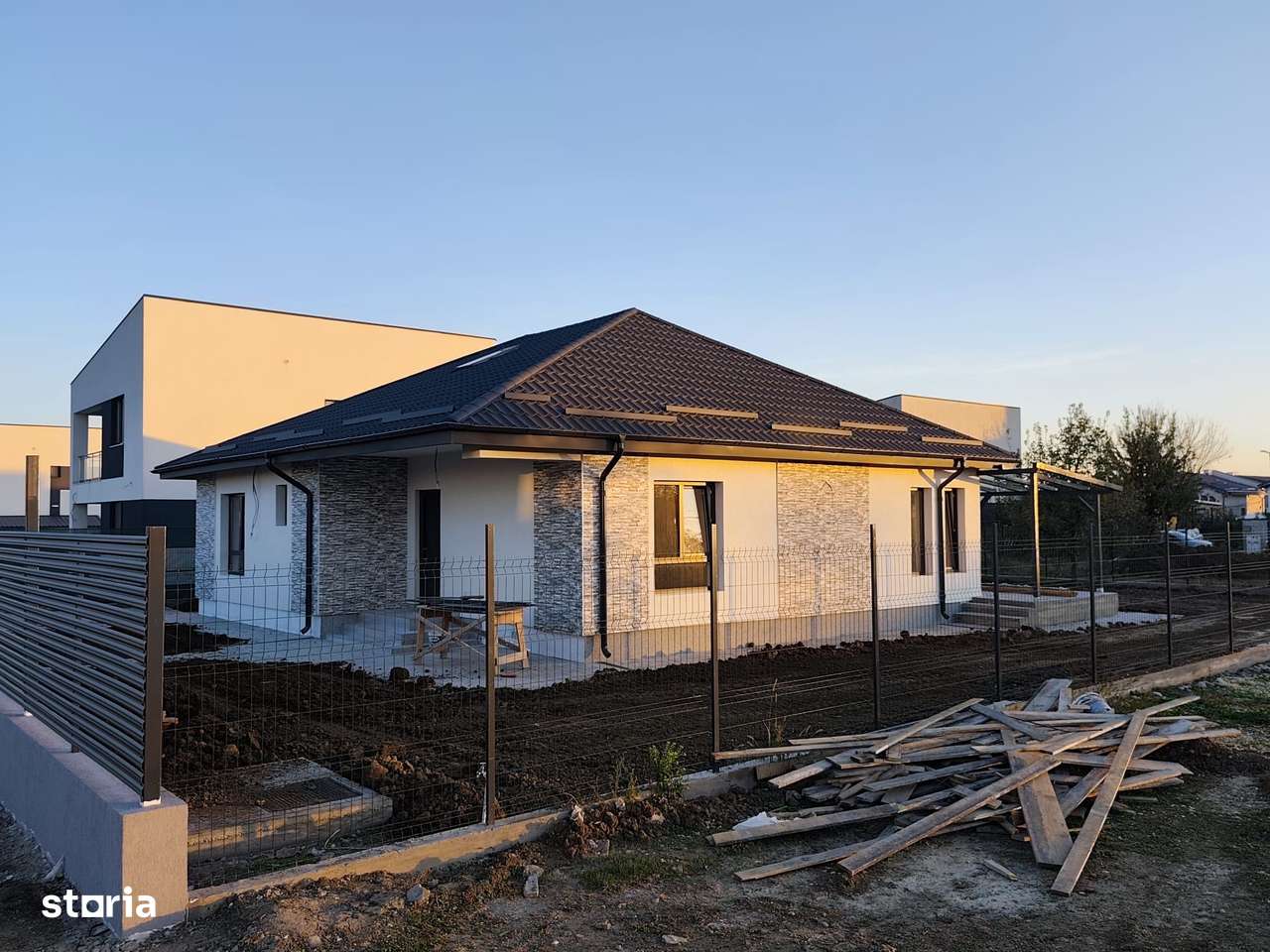 FARA COMISIOANE Gulia casa 4 camere 2 bai PARTER placa incalzire 560m-4