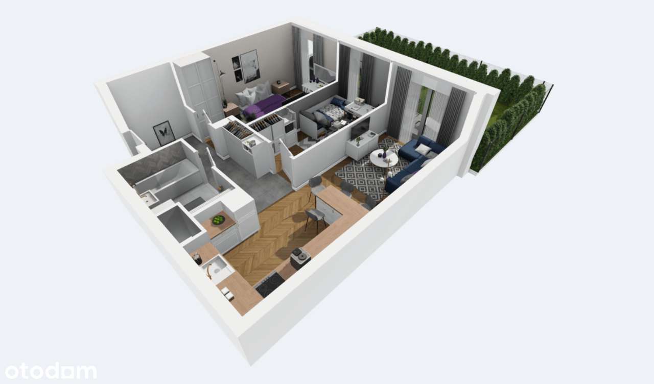 Trzy pokoje_Super lokalizacja_Ogródek. - Pełny obrazek: 4/6