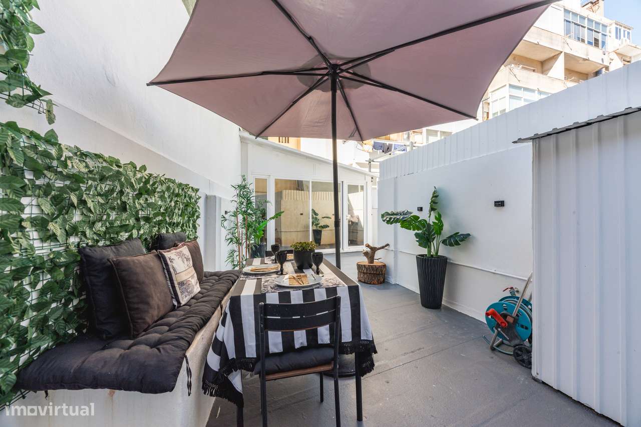 Apartamento T1 com terraço-14