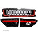 Ansamblu Grila Centrala si Grile Laterale compatibil cu Land Range Rover Sport L320 Facelift (2010- - 1