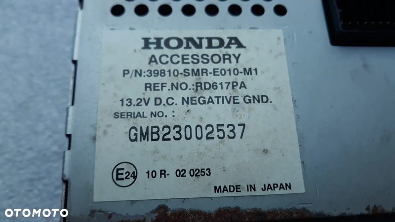 Honda Civic 8 Ufo wyświetlacz Główny 39810-smr-e010-m1 rd617pa wyświetlacz zegarka  hr0343102 - 3