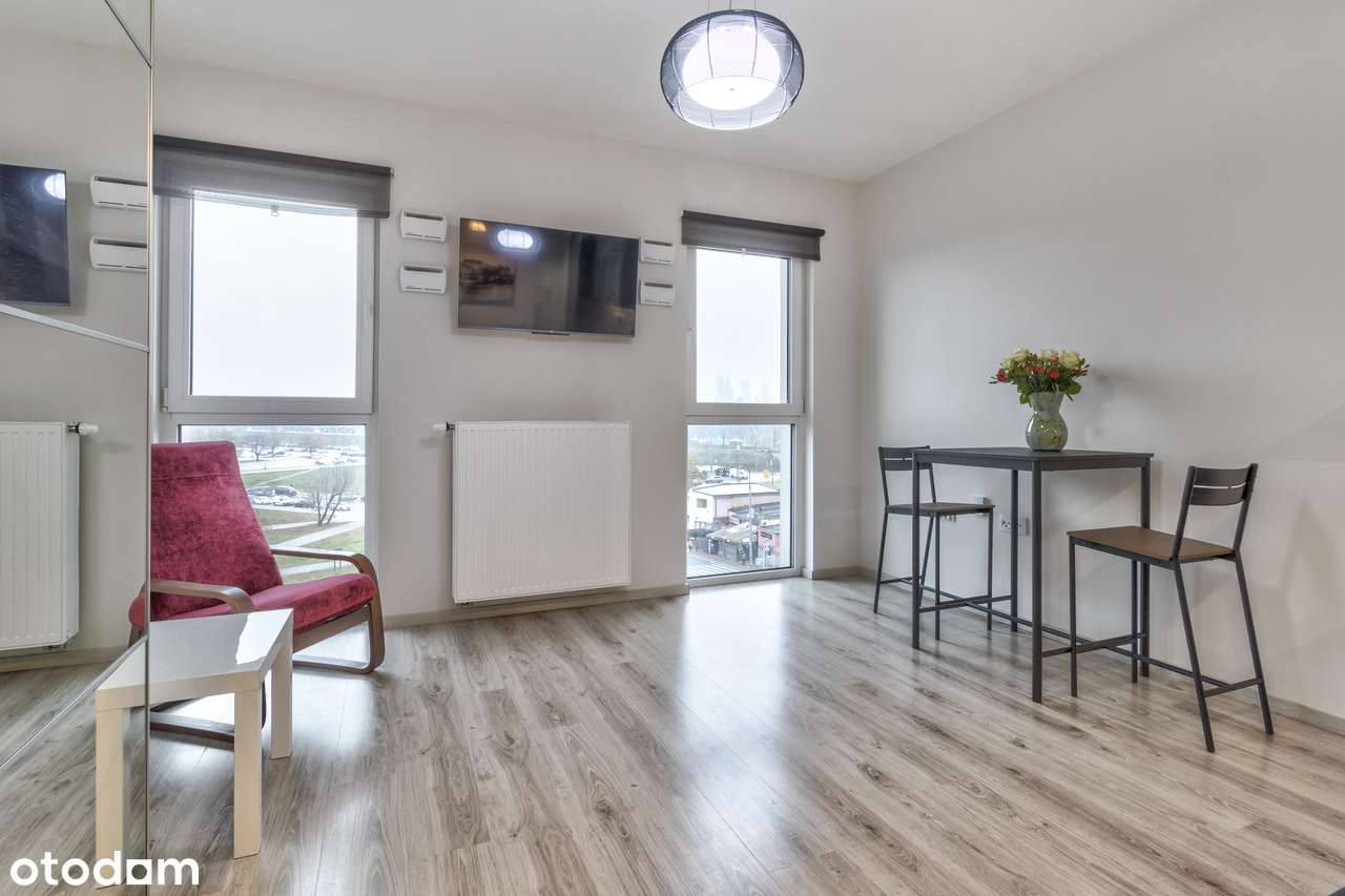 Bez prowizji! Wykończona kawalerka | Widok na Stadion Narodowy-5