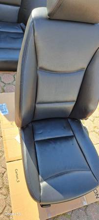 Fotele kanapa skóra czarna BMW E90 - 14