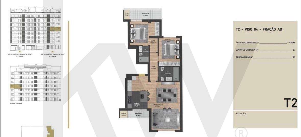 Apartamento T2 Premium, Edificio Varino 04 | Viva no Coração da Capita-15