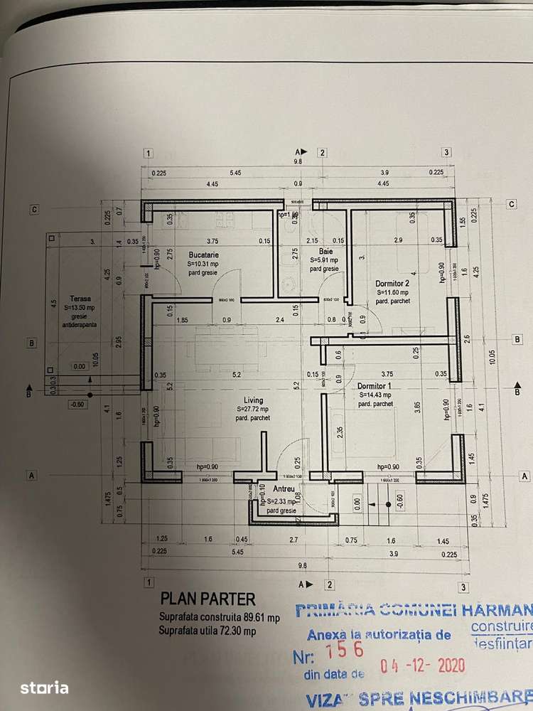 Casa individuala, mobilata si utilata, cu teren de 500 mp., in Harman-2