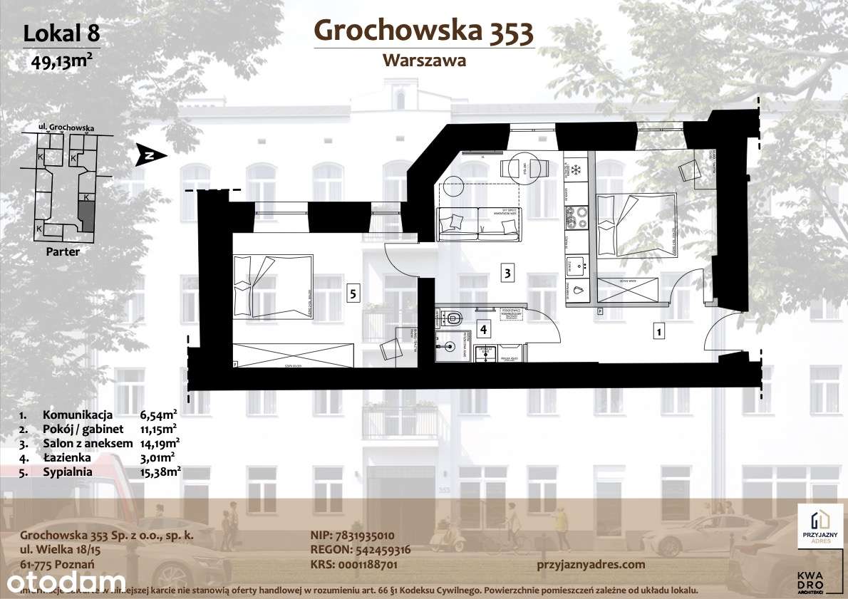 Mieszkanie 3 - pokojowe - bezpośrednio - Pełny obrazek: 3/4