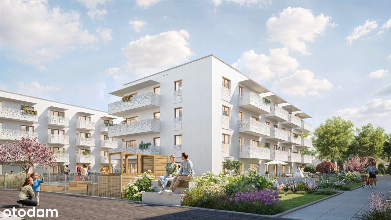 4-pokojowe mieszkanie z ogródkiem 90 m2 i 11 m2, idealne dla rodziny (lokal 1B.16)