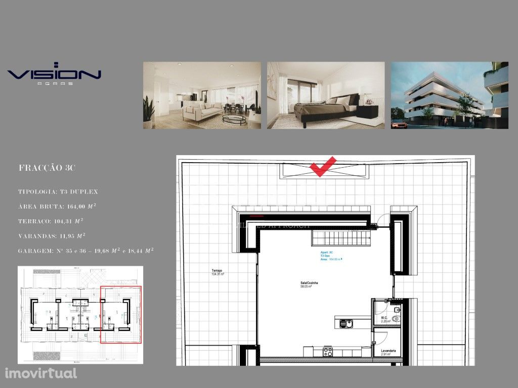 Apartamento T3 Duplex com vistas para as salinas terraço ...