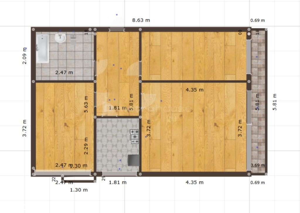 Po remoncie! 3 słoneczne pokoje z pięknym widokiem-11