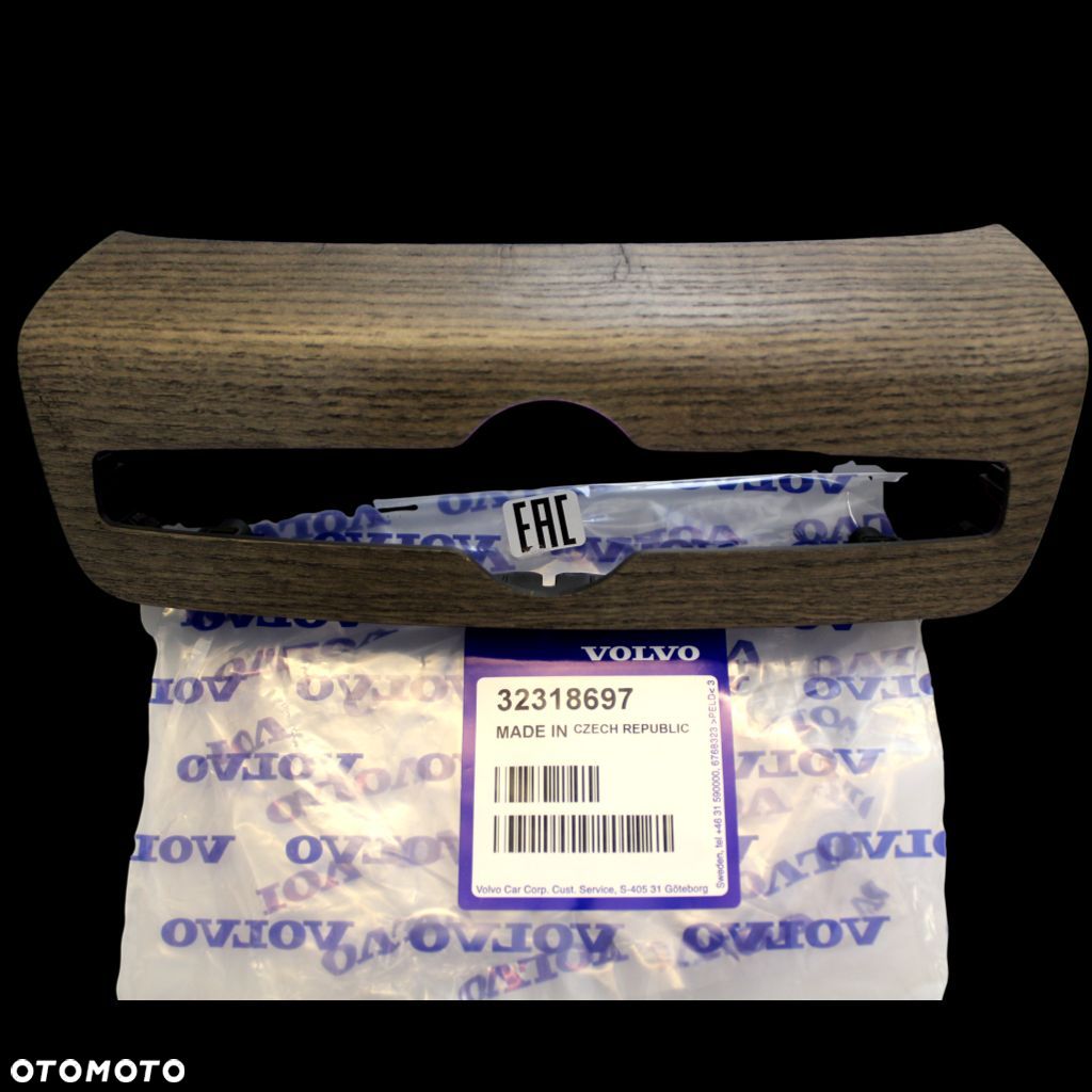 VOLVO XC90 II srodkowa blenda deski rozdzielczej Grey Ash Wood 32318697 - 1