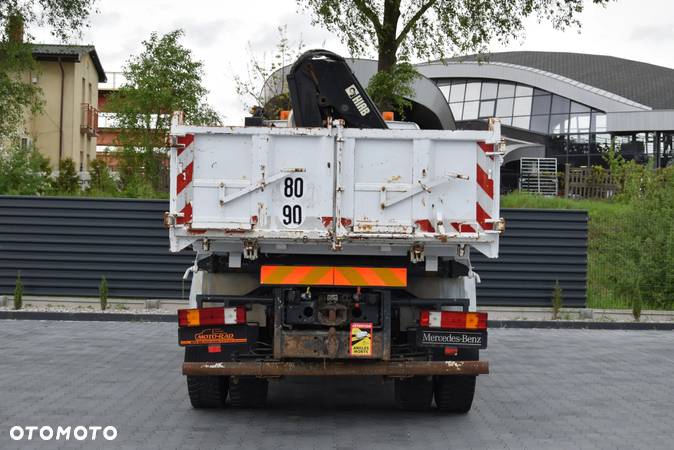 Mercedes-Benz AXOR 1833 / 4x2 / 3 OSOBY / EURO 5 / WYWROTKA / HYDROBURTA / HDS HIAB 122 B-2 CL / STEROWANIE x2 / MANUAL / HAK / NISKI PRZEBIEG / SPROWADZONY - 6