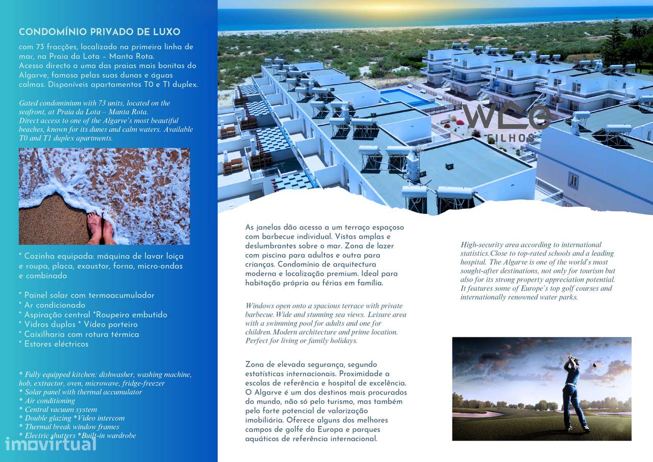 Condomínio Pés na Água T0 e T1 Duplex, na Praia da Lota, Algarve-5