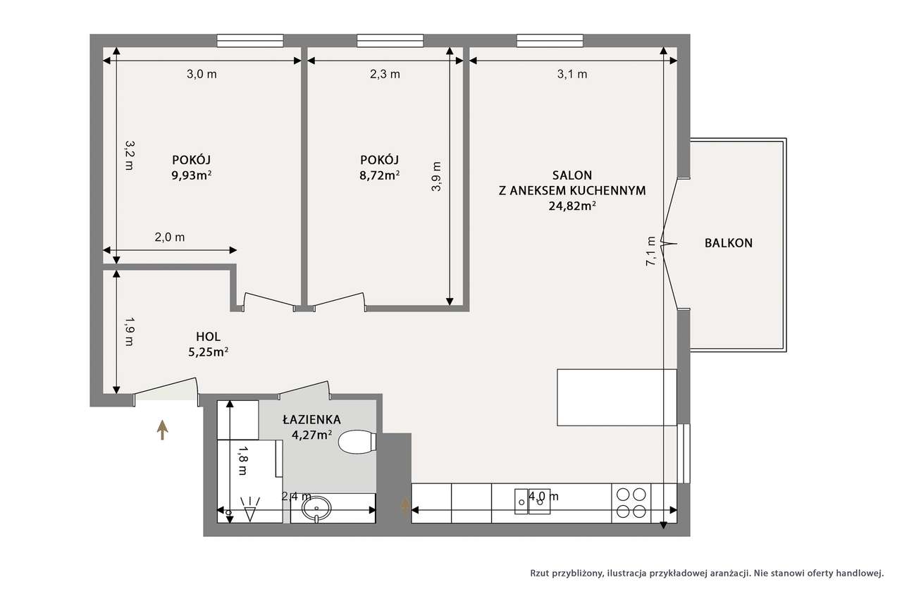 Komfortowe mieszkanie 3pokojowe z garażem na 2 auta przy Parku Śląskim-16