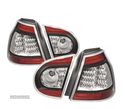 FAROLINS TRASEIROS LED PARA VOLKSWAGEN VW GOLF 5 MK V 03-08 CROMADO VERMELHO - 1