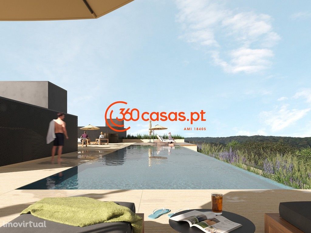 Vende-se apartamento T2 com piscina e garagem em Olhão