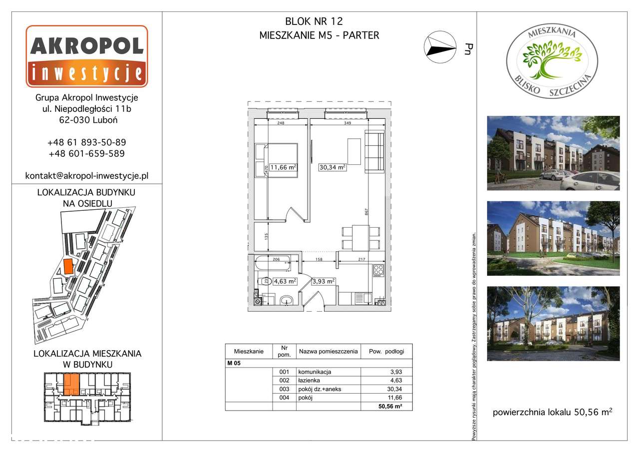 Skarbimierzyce | mieszkanie 2-pok. | B12-M05 - Pełny obrazek: 2/6