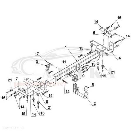 Hak Holowniczy Wypinany Automat Do Lexus Rx 350, Rx 450H Gyl 2009-2012 - 3