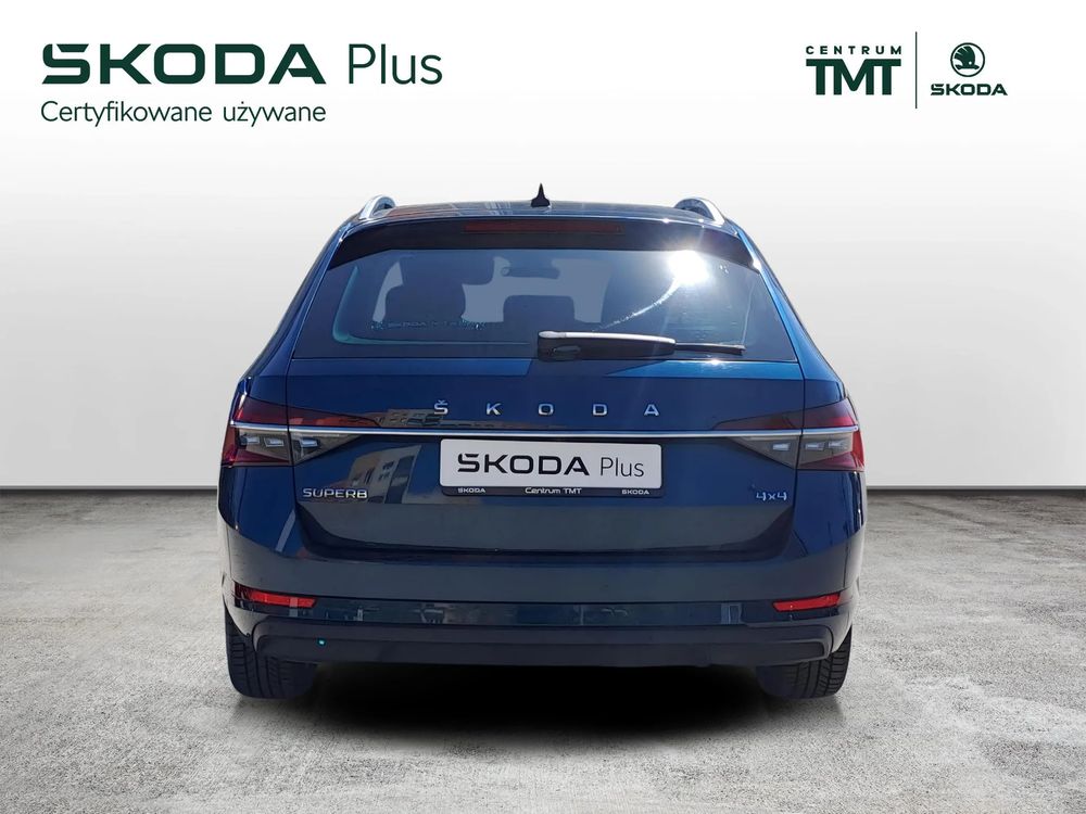 SKODA SUPERB Błękit Lava 4x4 DSG 2,0TDI 190KM Salon PL ASO