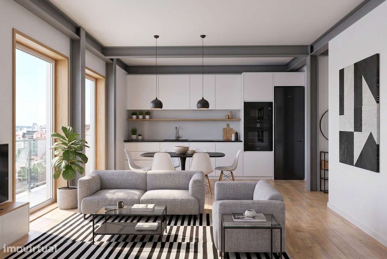 Apartamento T1+1 empreendimento residencial Live Urban.
