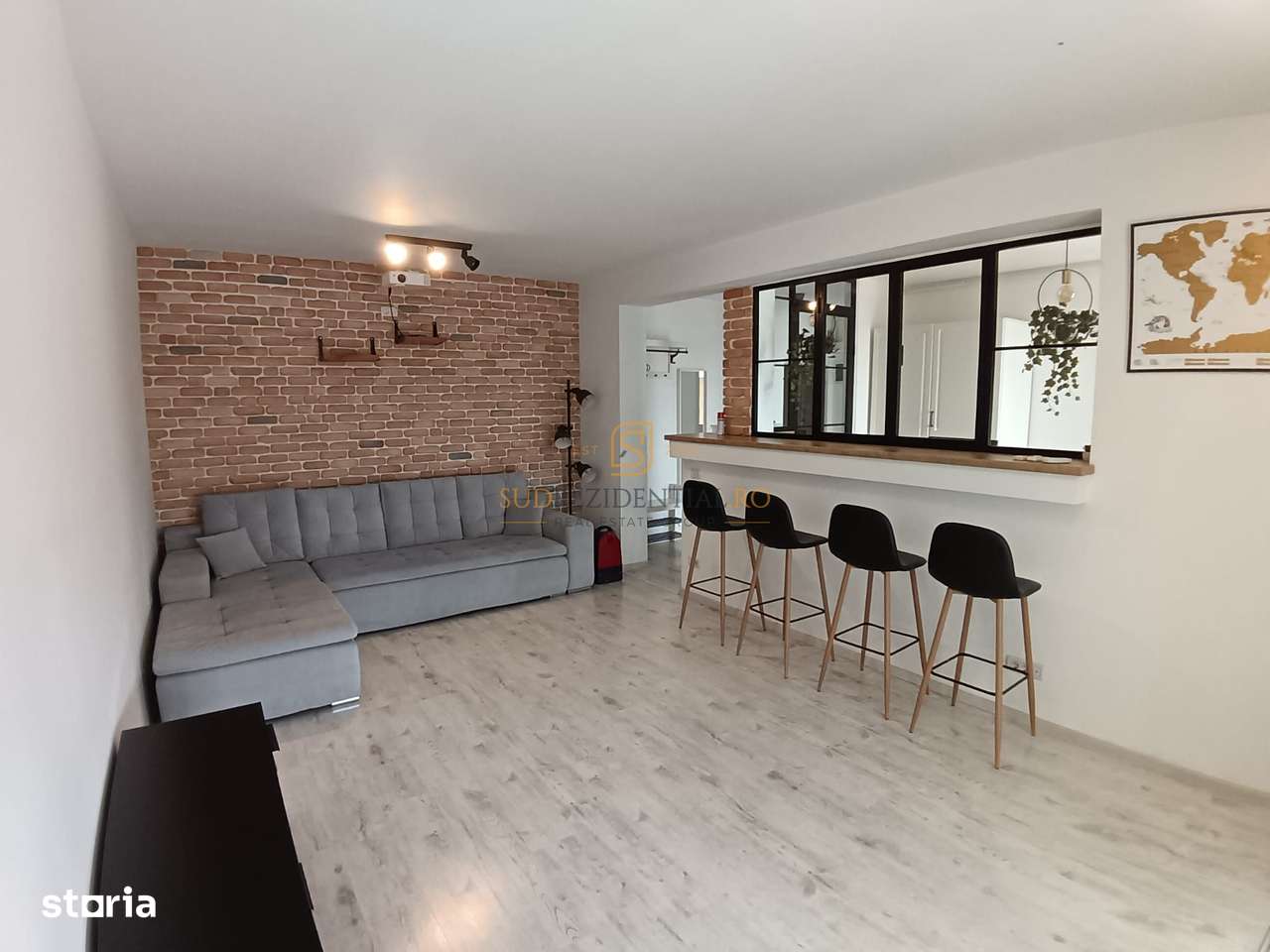 Apartament 2 camere, 400 m de metrou Aparatori, mobilat si utilat