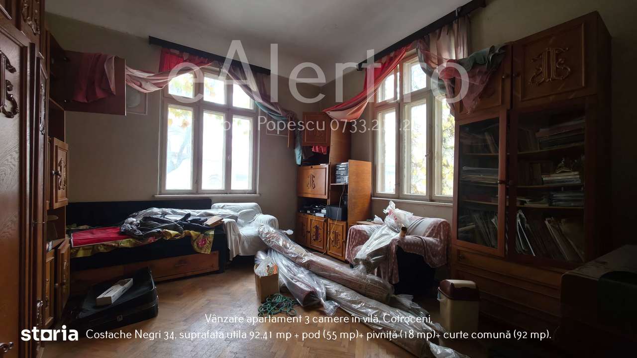 Apartament cu 3 camere în vilă, Cotroceni – Costache Negri 34-1