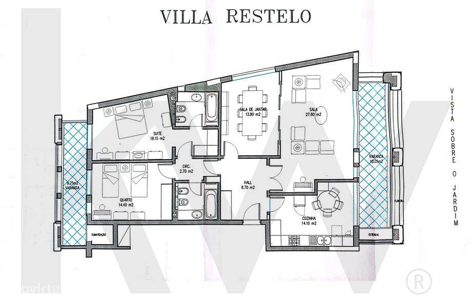 "T3 de Luxo no Prestigiado Villa Restelo"-24