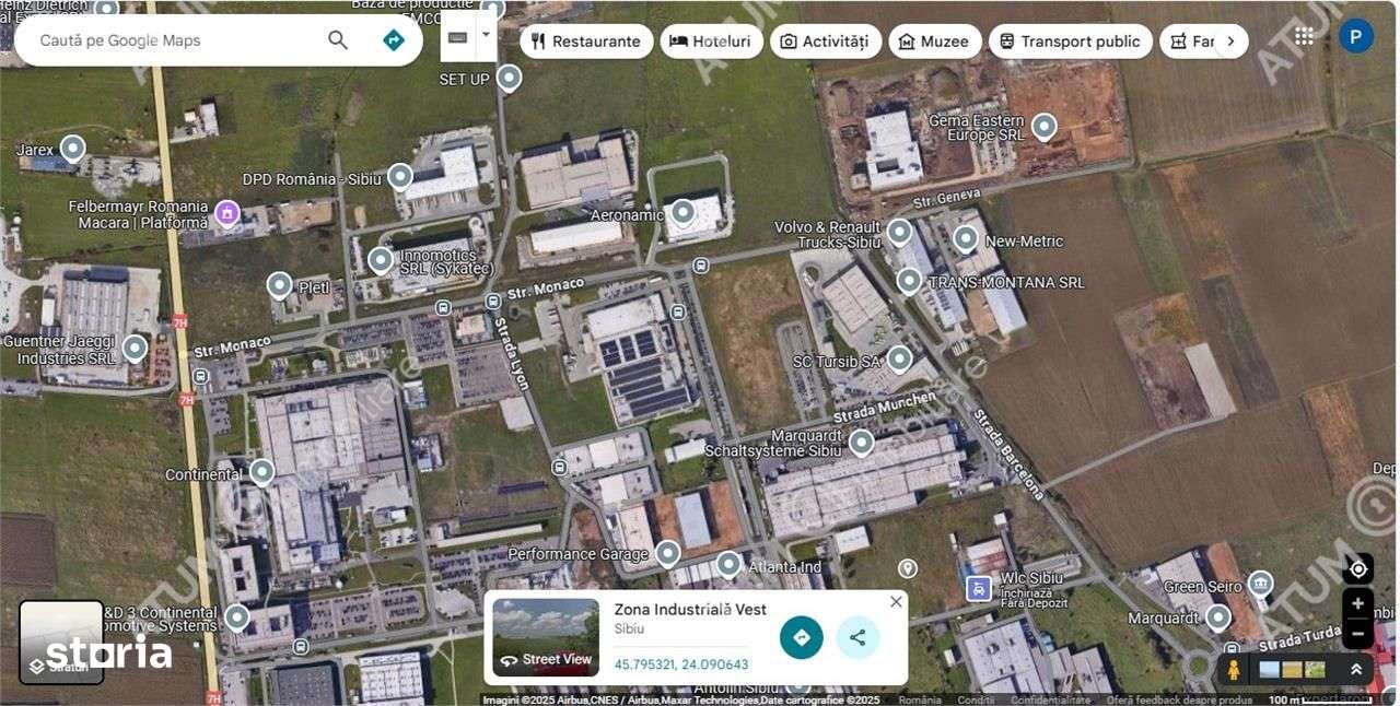 Teren intravilat de 36122 mp cu PUZ situat in zona Industriala Vest - Imagine principală: 3/8