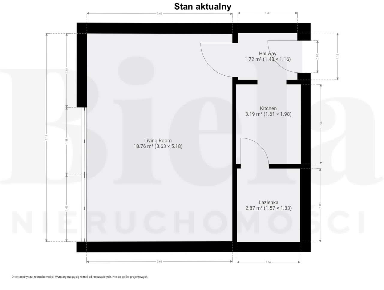 Kawalerka 27m2 ul. T. Zieińskiego 1 piętro - dostępna od zaraz! - Pełny obrazek: 2/2