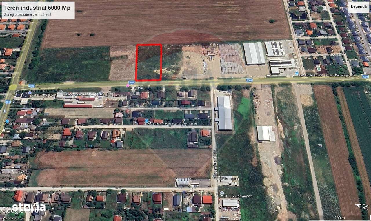 Teren 5.000mp Balotesti cu autorizatie hala - Imagine principală: 2/8