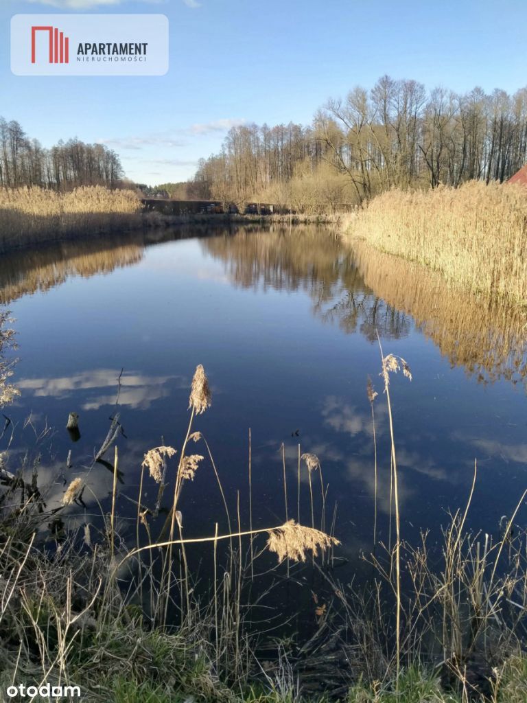 Piękna działka ze stawem