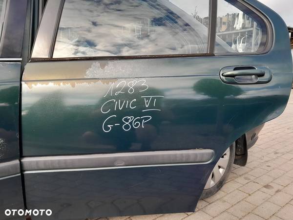 HONDA CIVIC VI DRZWI LEWE TYLNE LEWY TYŁ SEDAN KOLOR: G-86P - 1