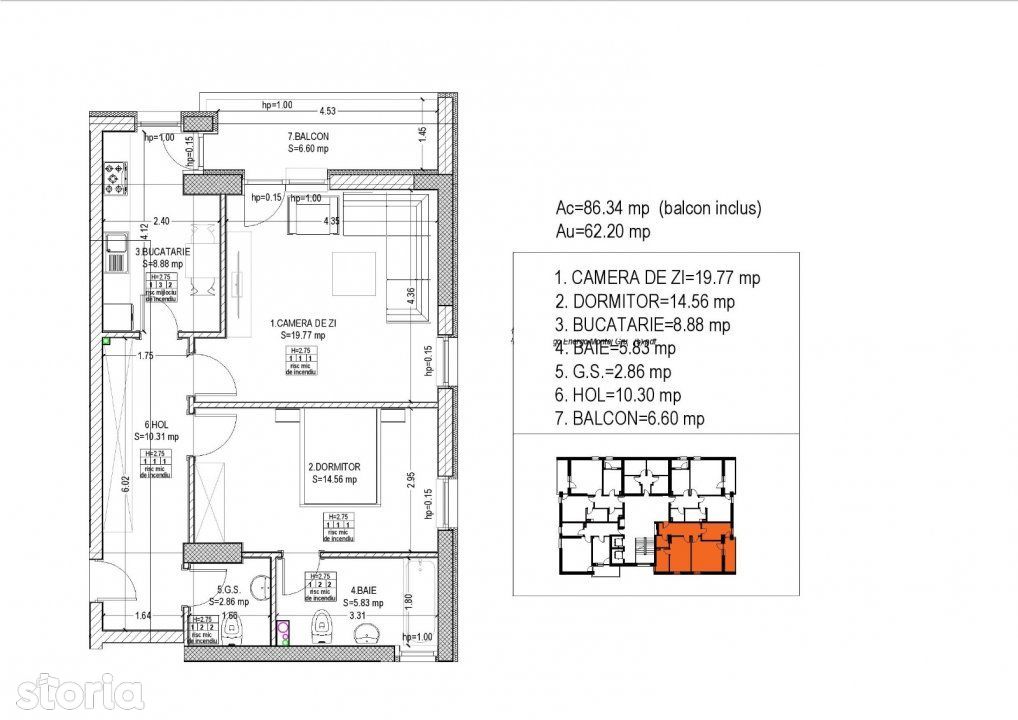 GAVANA 2 | Apartament  2 camere | an 2022