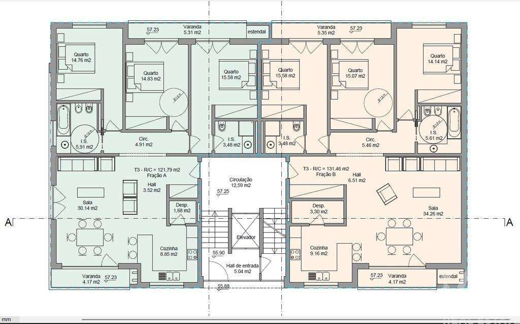 Apartamento T3 em Ramalhal de 165,00 m2 - Grande imagem: 5/28
