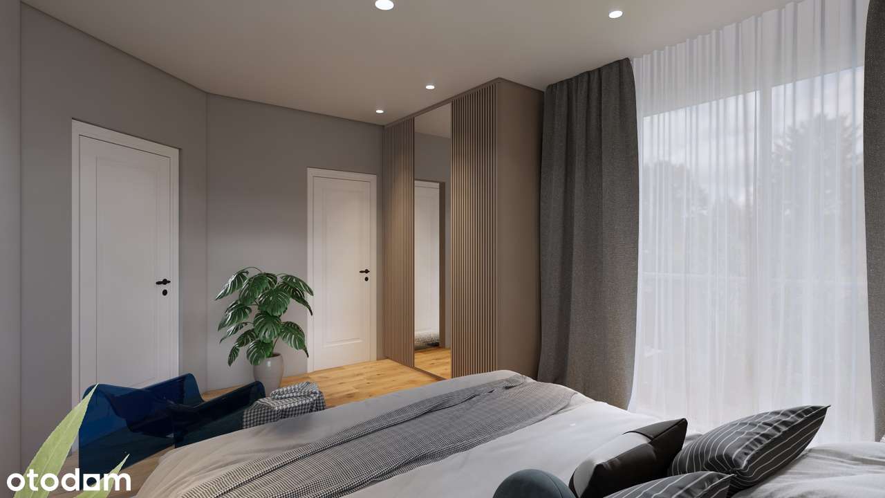 Duży bliźniak łączony 2-stan. garażem, niedaleko szkoła oraz trasy S7-15