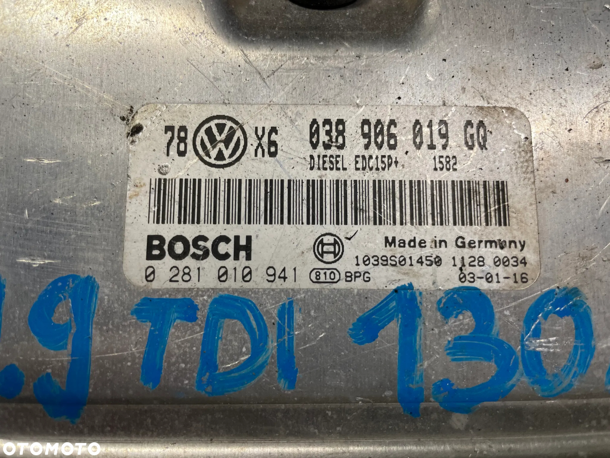 Sterownik Komputer ECU Silnika VW PASSAT B5 1.9TDI - GWARANCJA, WYSYŁKA - 2