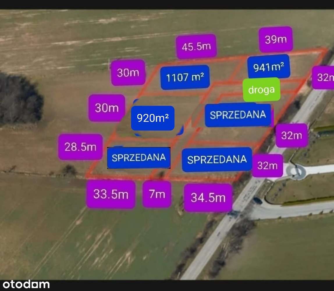 Działka budowlana VAT 23% gm. Ogrodzieniec Giebło Jura - Pełny obrazek: 4/4