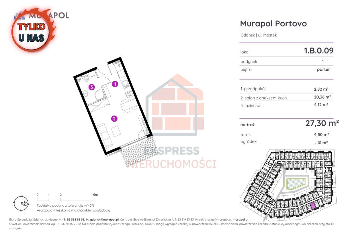 Pewny najem w Gdańsku, nowoczesna inwestycja Porto-2
