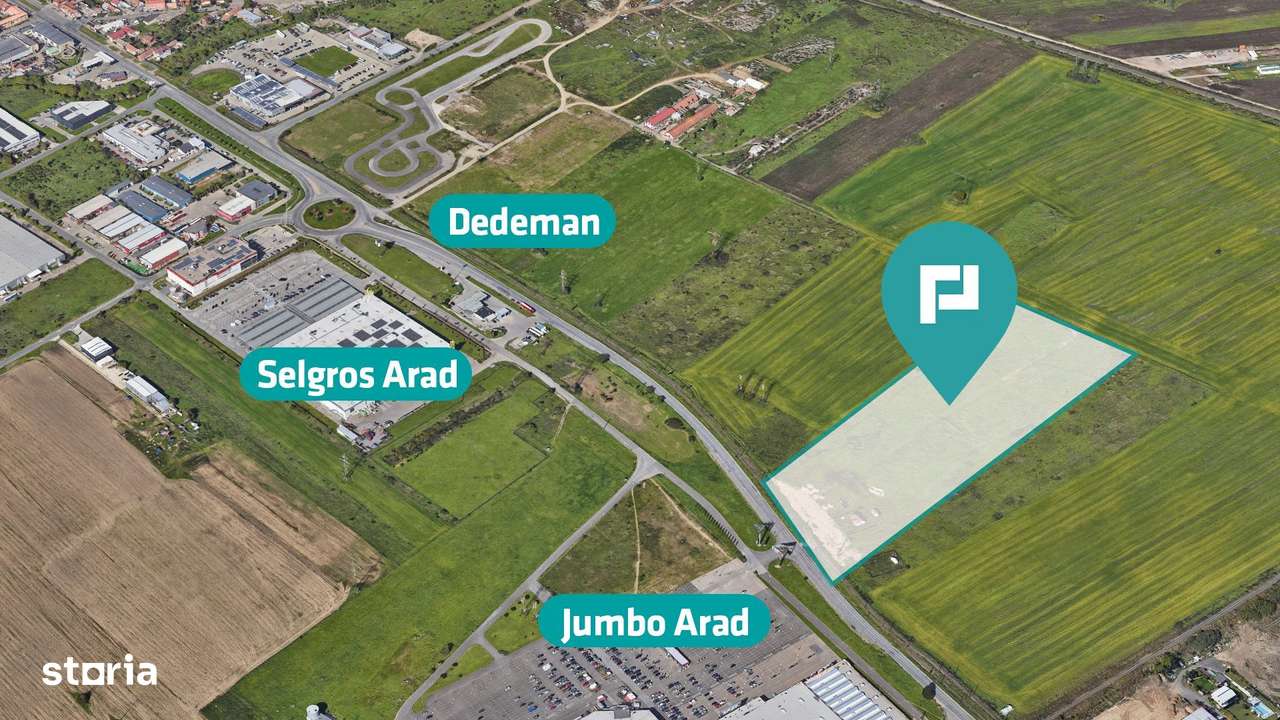 Teren de 55.340 mp, vis-a-vis de Jumbo, Arad-1