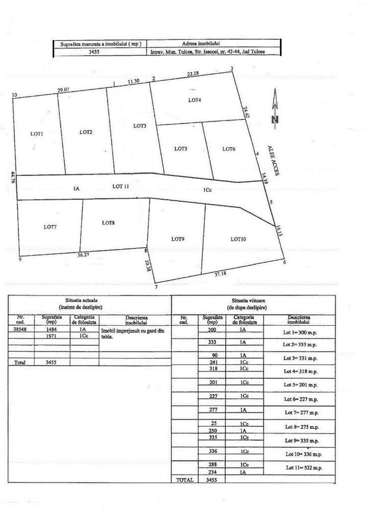 Vand/ inchiriez in Tulcea loturi de teren , strada Isaccei - Imagine principală: 1/1