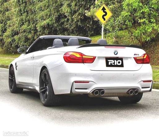 SPOILER TRASEIRO LIP LOOK M4 PRETO BRILHO PARA BMW SERIE 4 F33 13-18 CABRIO - 2