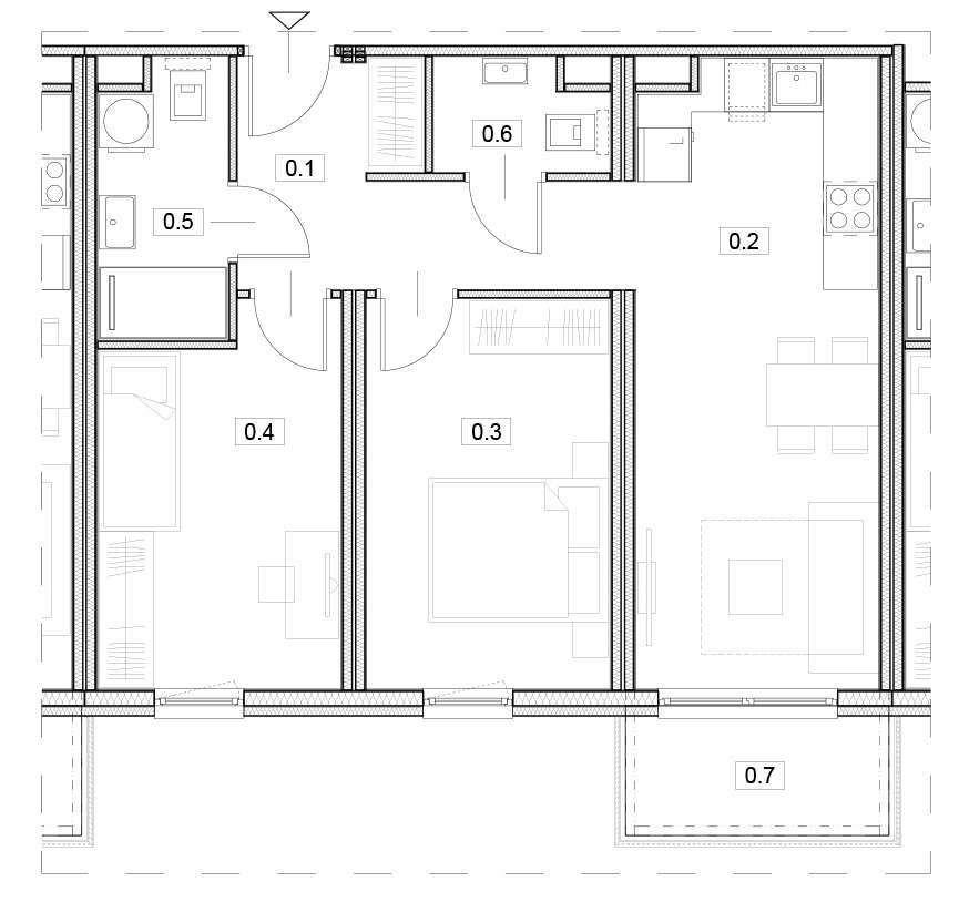 3-Pokojowe mieszkanie z tarasem na "Zielonej Białołęce"-1