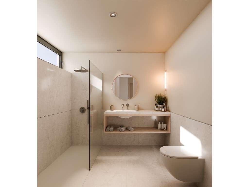 Novo Apartamento T2 com terraço em Canelas-12
