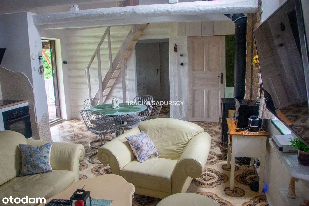 Chronów, gm. Bochnia. Klimatyczny dom z bali - Pełny obrazek: 5/12