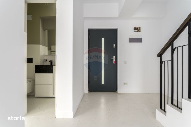 Vilă cu 4 camere de vânzare, curte, 2 locuri parcare, ansamblu inchis-15