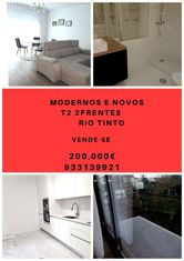 Modernos e Bem Localizados T2 2Frentes Novos Rio Tinto