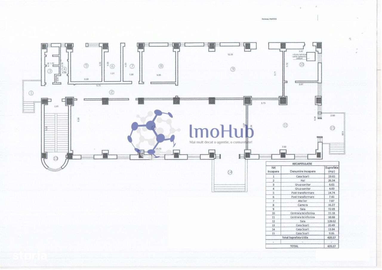 Clădire comercială 1.640 mp, teren 1.175 mp – zona Dacia, Iași - Imagine principală: 4/7