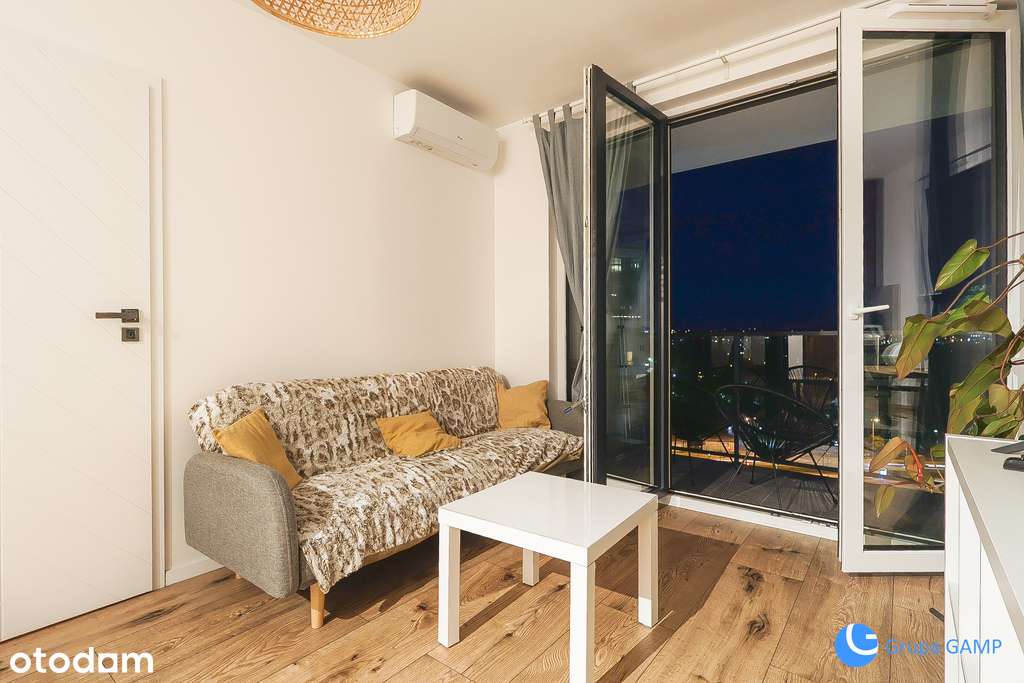 2pok, 43m² *Mogilska, Łaszkiewicza*, balkon
