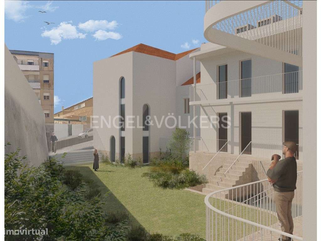 Apartamento T2 duplex no Centro de Setúbal com Piscina e Jardim Pri... - Grande imagem: 5/10