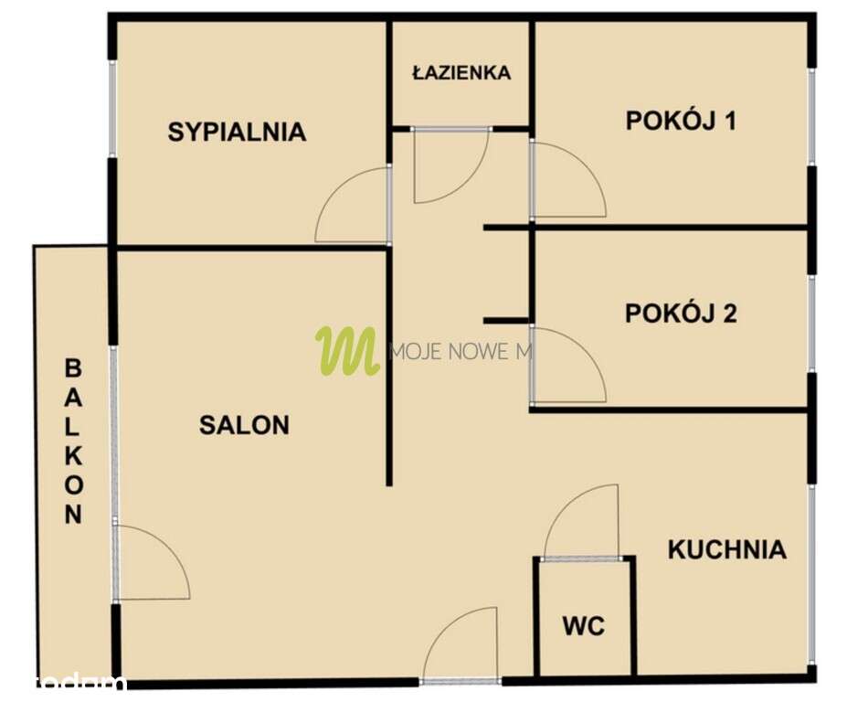 4 niezależne pokoje, piwnica,-18